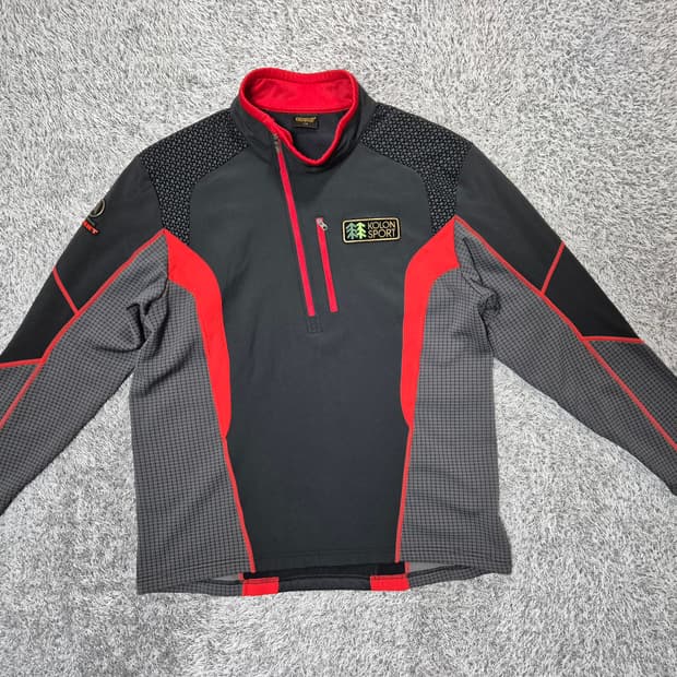 코오롱스포츠 남성 기모 하프집업 110