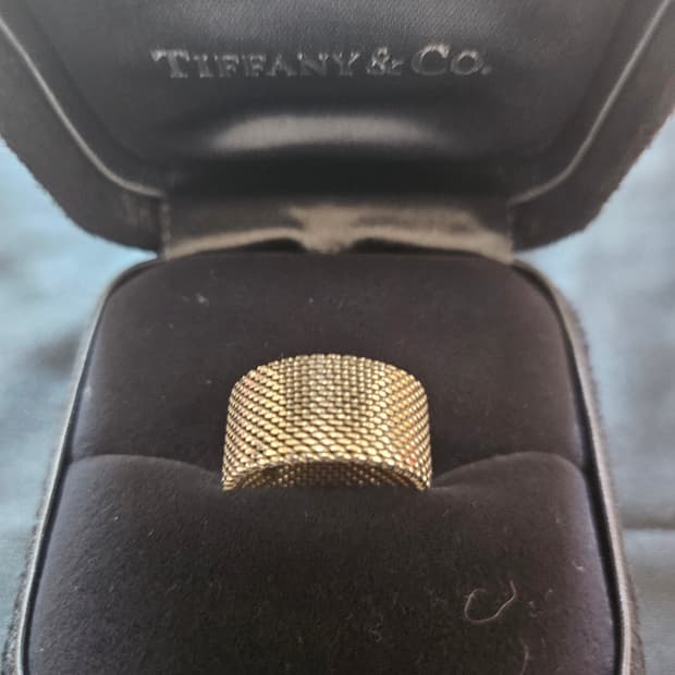 티파니앤코 실버 메쉬 링 반지