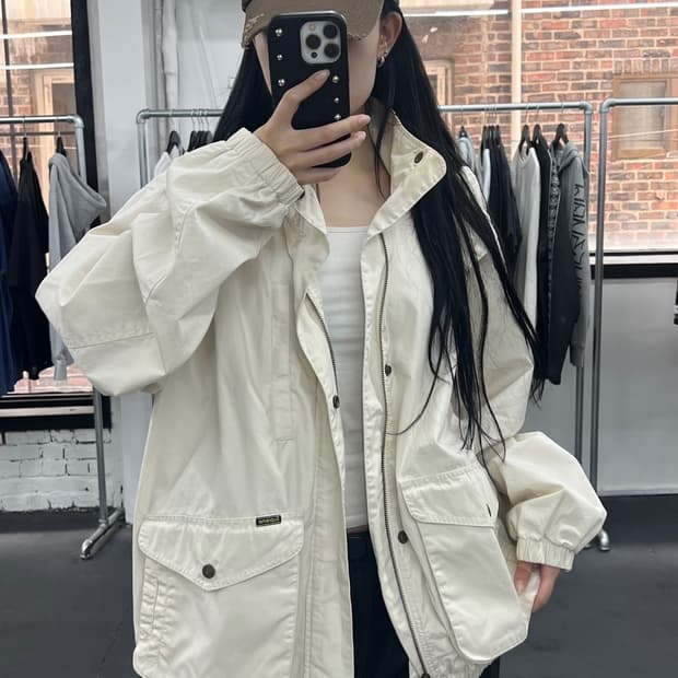 19SS 슈프림 하이랜드 아이보리 바람막이
