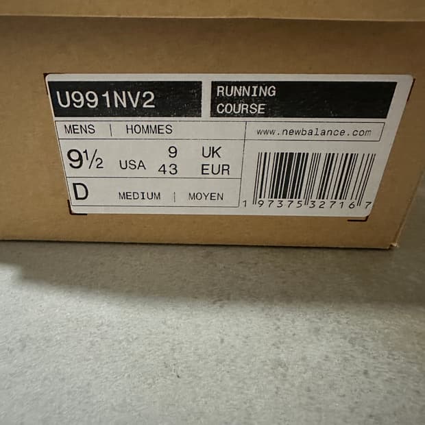 뉴발란스 991v2 다크네이비 275