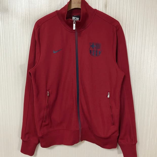 나이키 11-12 FC바르셀로나 N98 어센틱 트랙탑/트랙슈트 L