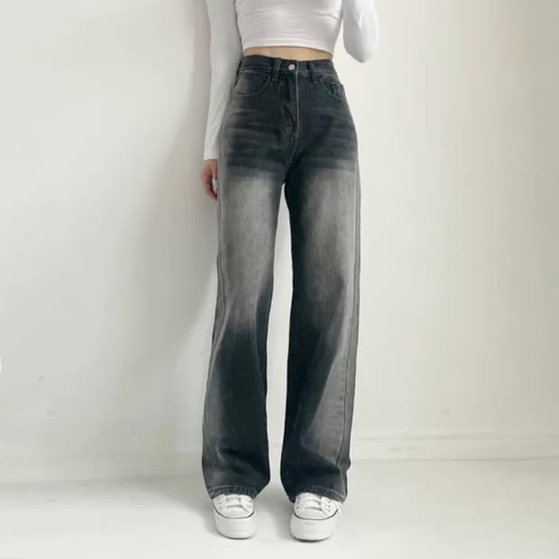 에이블리 청바지 블랙