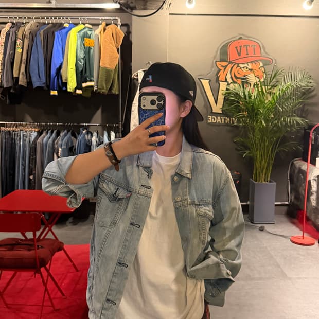 리바이스 연청 데님 자켓