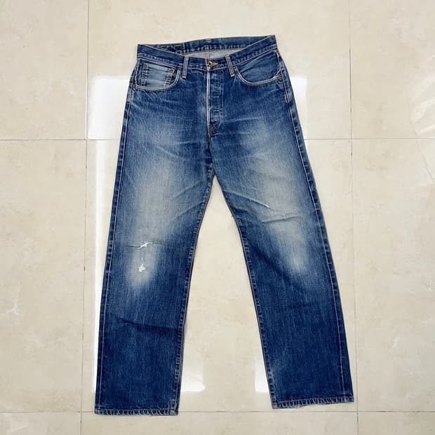 Edwin 505X selvedge 빅사이즈 34“