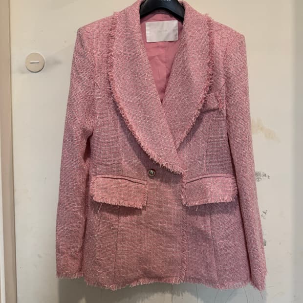 Jull log 줄로그 핑크 트위드 자켓