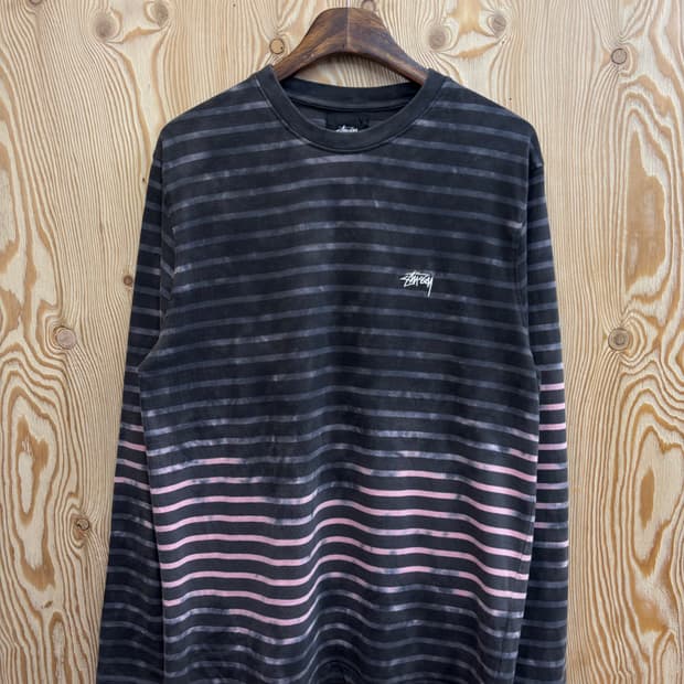 스투시 스트라이프 롱슬리브