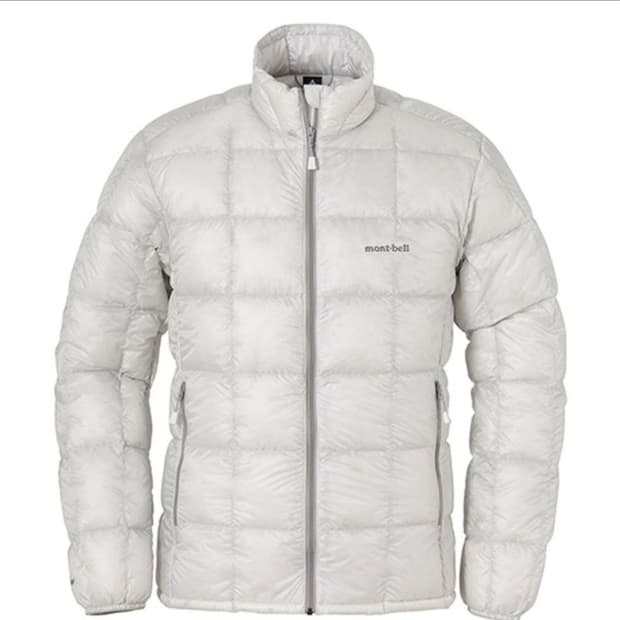 몽벨 슈페리어 다운 자켓 라이트 그레이 XL 새상품