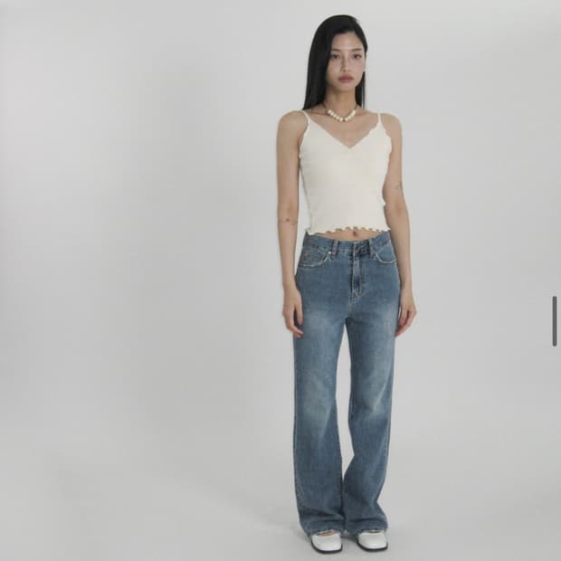 루루서울 시부야 데님 부츠컷 데님팬츠