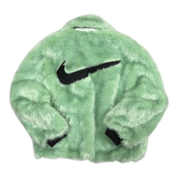 ✨ (바배) 나이키 엠부쉬 리버시블 민트 퍼 자켓