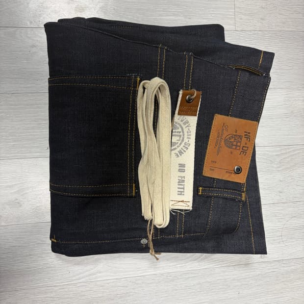 Nofaithstudios 재패니즈 루즈핏 데님 블루 m