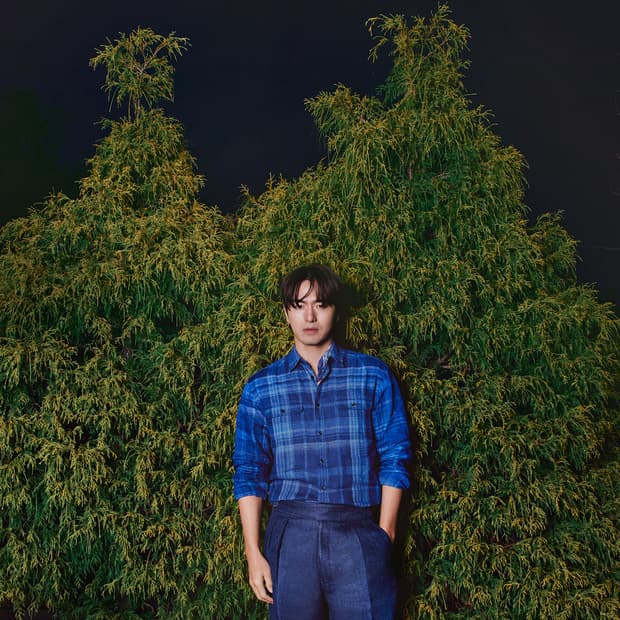 새상품) 랄프로렌 퍼플라벨 25 S/S 플레드 린넨 셔츠 