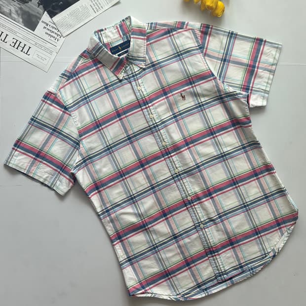Polo 폴로랄프로렌 체크 반팔 셔츠