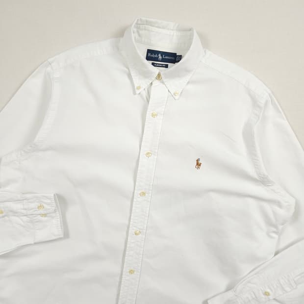 XL(105) 폴로 랄프로렌 옥스포드 화이트셔츠