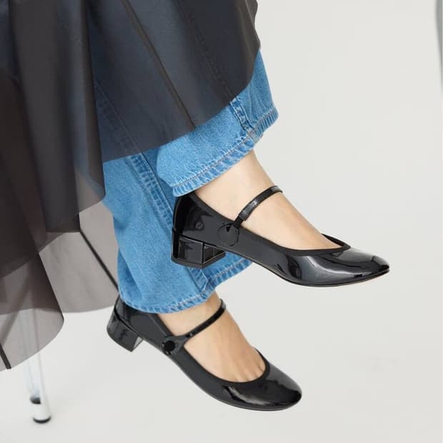 레페토 메리제인 rose 미들힐 