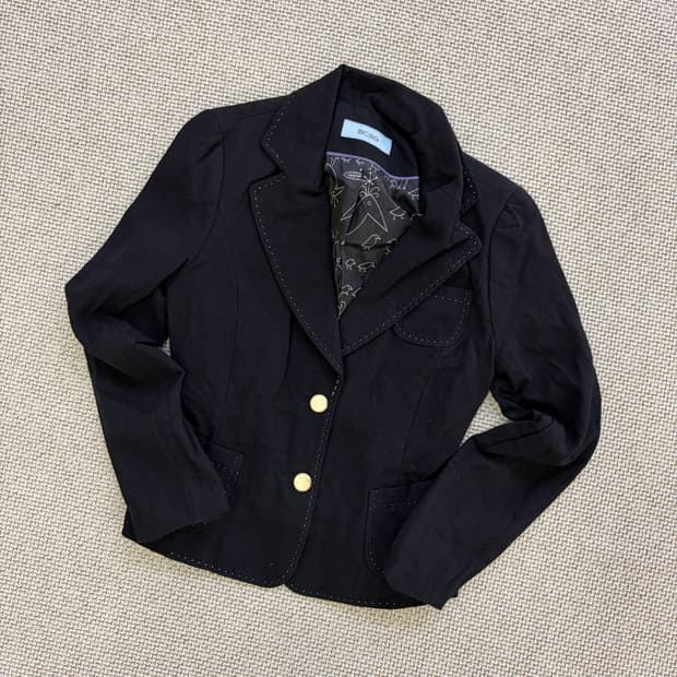 88-96-160 BCBG 스티치 블레이저 0602D1