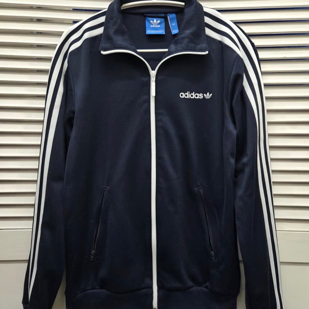 아디다스 베켄바우어 네이비 트랙탑 져지