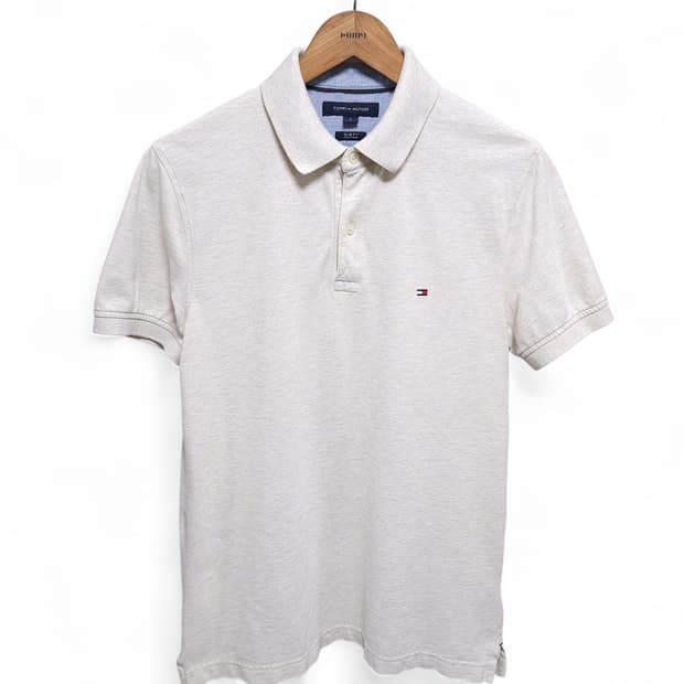 95)Tommy 타미힐피거 PK반팔 카라티 아이보리