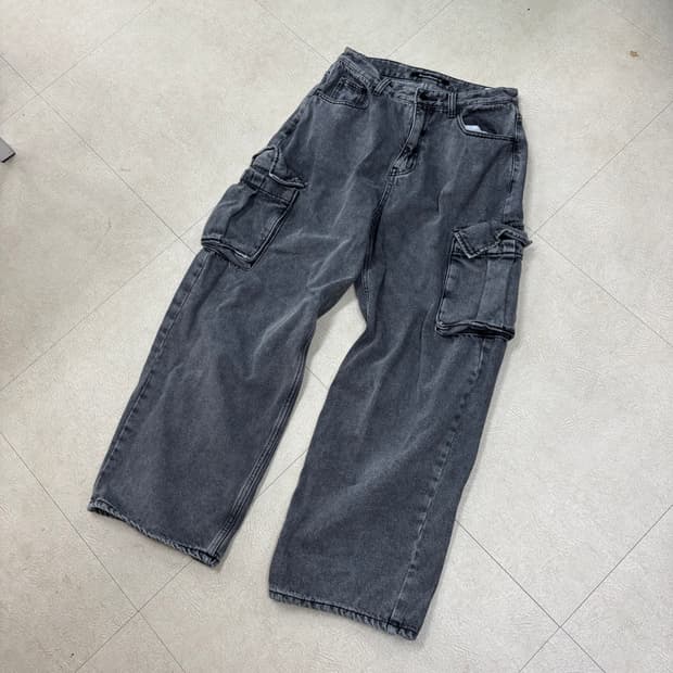 어반드레스 카고 워싱 데님 팬츠