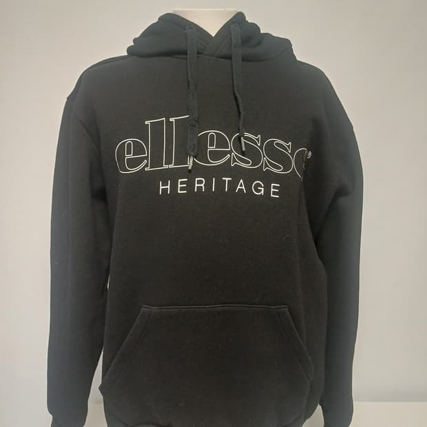 [L/105] 엘레쎄 헤리티지 아웃라인 빅로고 기모 후드티 (상태최상)