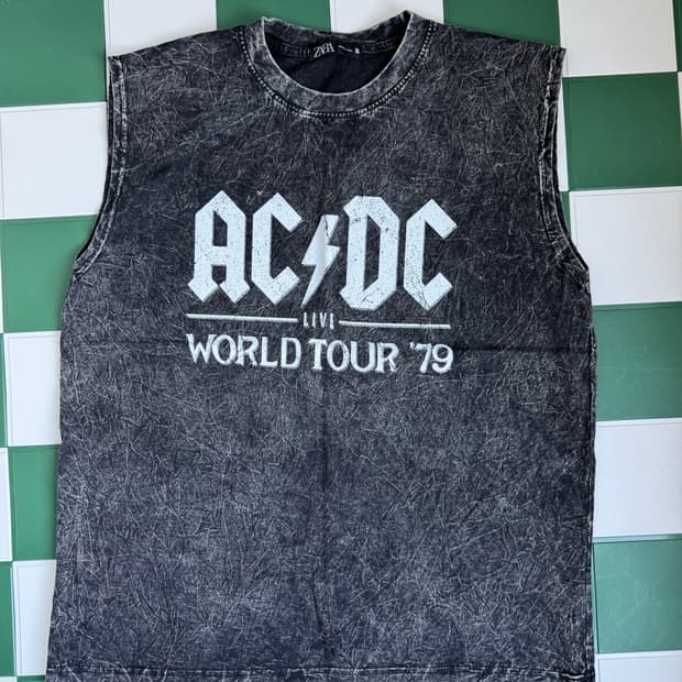 ACDC 월드투어 79 민소매 나시 티셔츠
