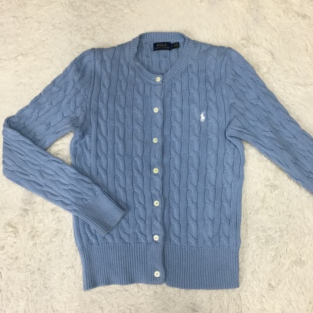 폴로 여성 꽈배기 니트가디건 DD16