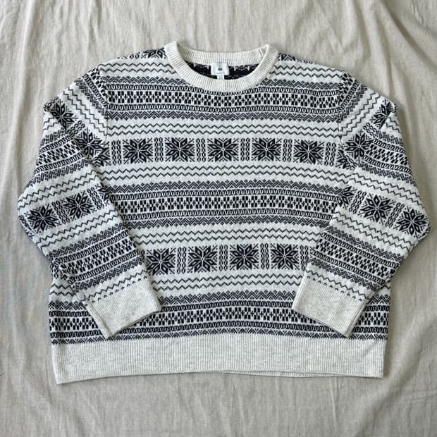 H&M 눈꽃 니트 XXL