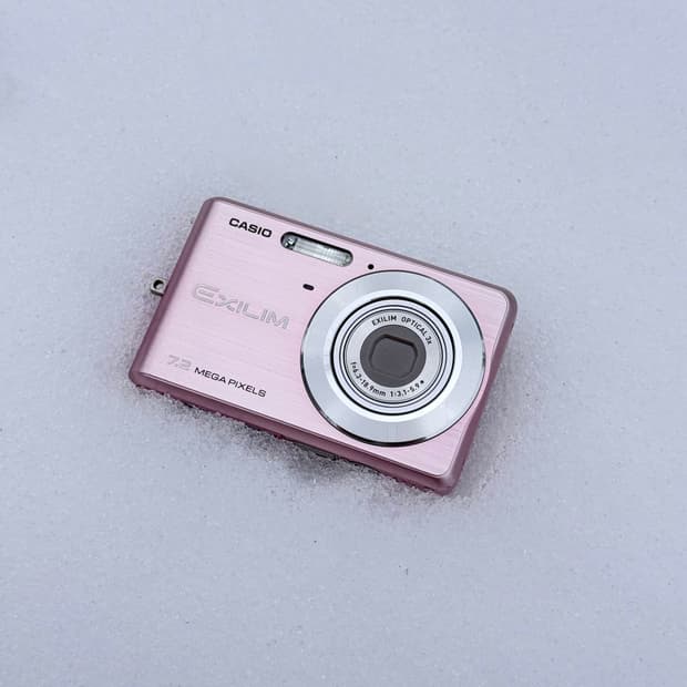 핑크 빈티지 디카 카시오 엑슬림 Z77 작례o