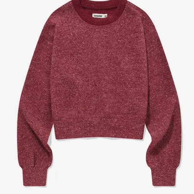 카락터 Intarsia wool blended knit / Red