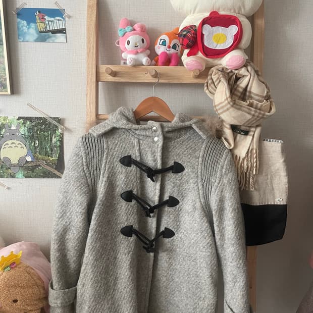 모리걸 빈티지 그레이 떡볶이 코트 🩶❄️