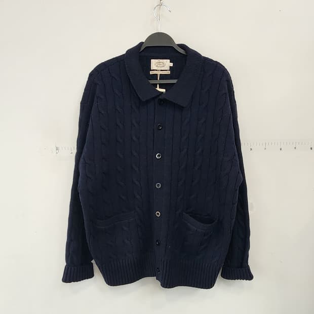 암피스트 네이비 케이블 가디건