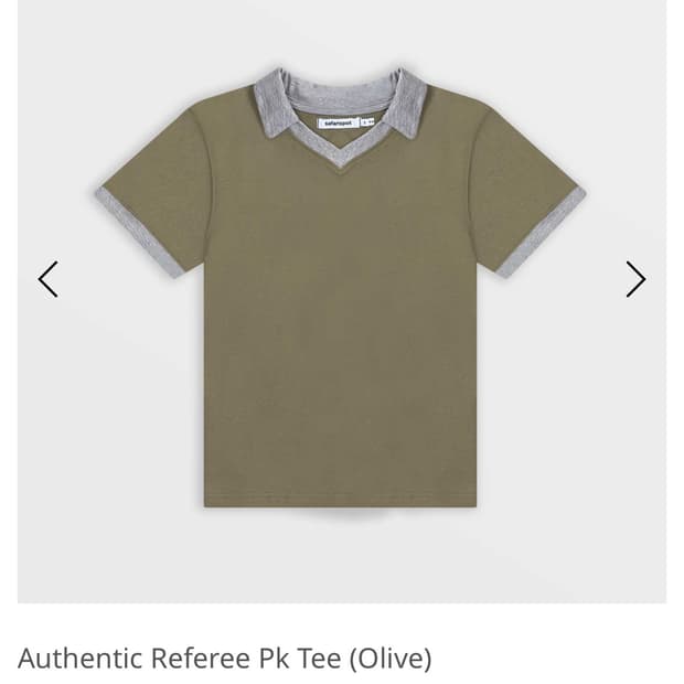 사파리스팟 Authentic Referee Pk Tee (Olive) 1