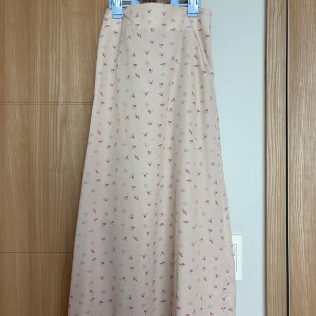 플라워 롱 스커트