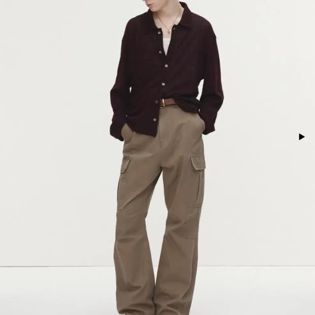 토니웩 플레어 팬츠 베이지 32