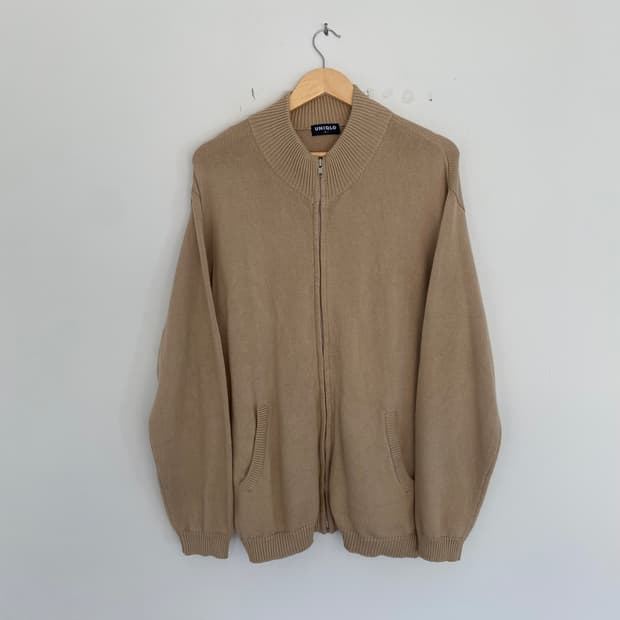 90s 유니클로 니트집업 