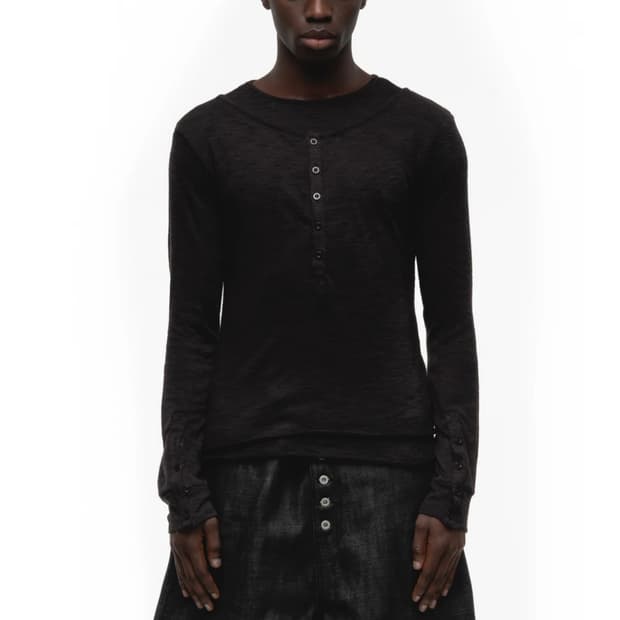 Nofaith Studios 재패니즈 더블 레이어 버튼 롱슬리브