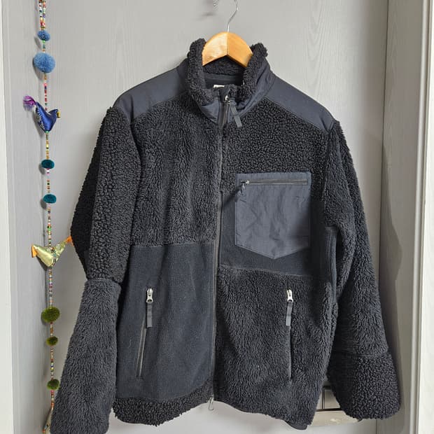 유니클로 x 엔가 플리스 자켓 M 블랙