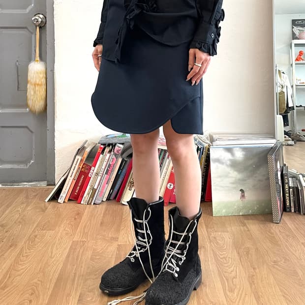 [36] CARVEN 울 스커트