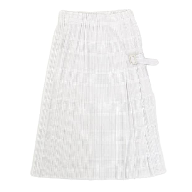 Pleats Please Check Skirt/ 1