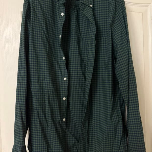 J.Crew 깅엄 체크 셔츠 S