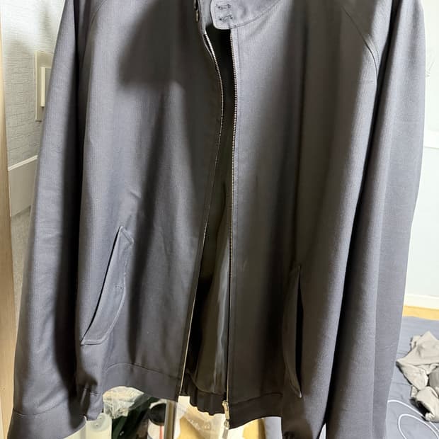 (4)포터리 루즈드 해링턴 블랙