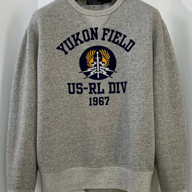 폴로 랄프로렌 유콘필드 멜란지 그레이 플리스 크루넥 스웻셔츠 맨투맨