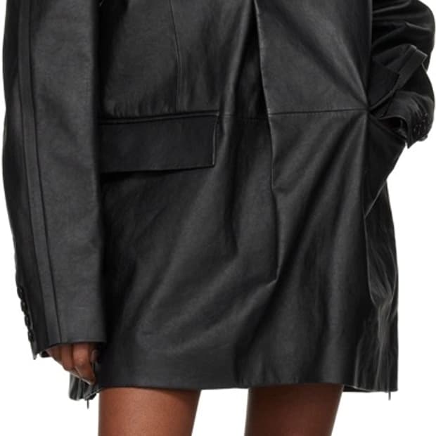 Bianca saunders x At.Kollektive 가죽 자켓