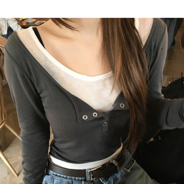 ourcabinet kinder layered tee