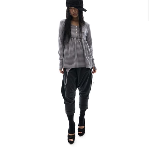 오호스) Capri Baggy Pants CH 2