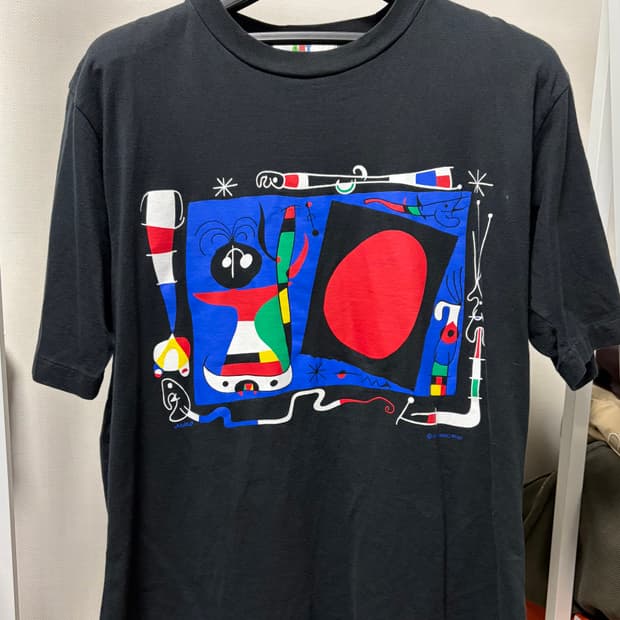스페인 바르셀로나산 호안 미로(Joan Miro) 아트 티셔츠 (L)