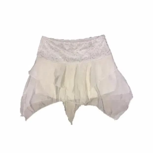 빈티지 레이스 미니 스커트 치마 히피 웨스턴 y2k 그런지 페어리 핀터깔