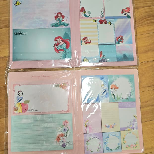 인어공주 디즈니프린세스 점착메모지 다꾸