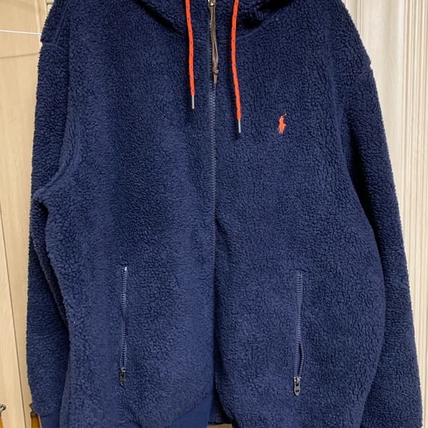 폴로 양털 플리스 후드집업 XL