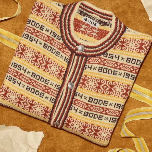 (M) BODE 보디 Marzipan 니트 가디건 25FW