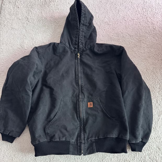 칼하트 J130 샌드스톤 엑티브자켓 블랙 2XL